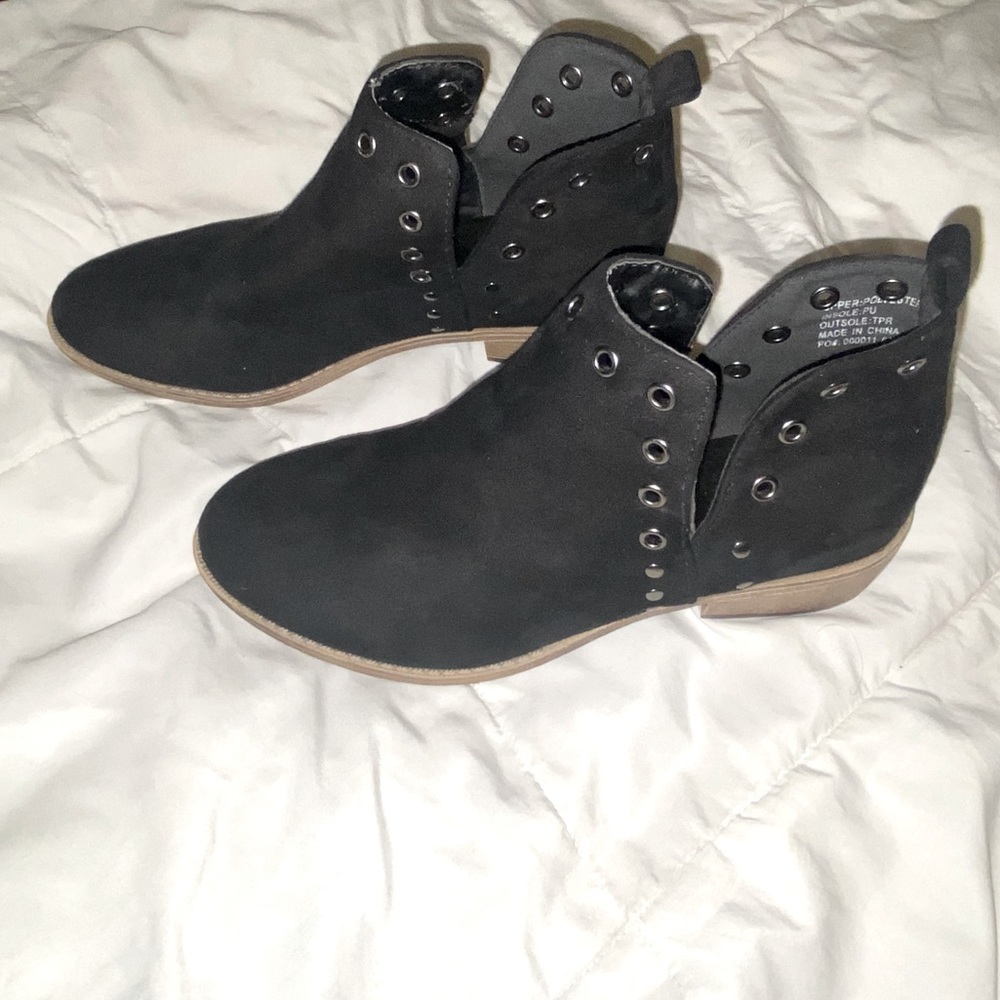 Journee Collection Black Ankle Boots